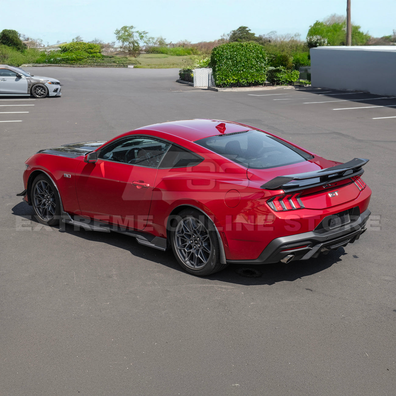 2024+ Ford Mustang DRY CARBON FIBER Fender Flares & Mud Flap