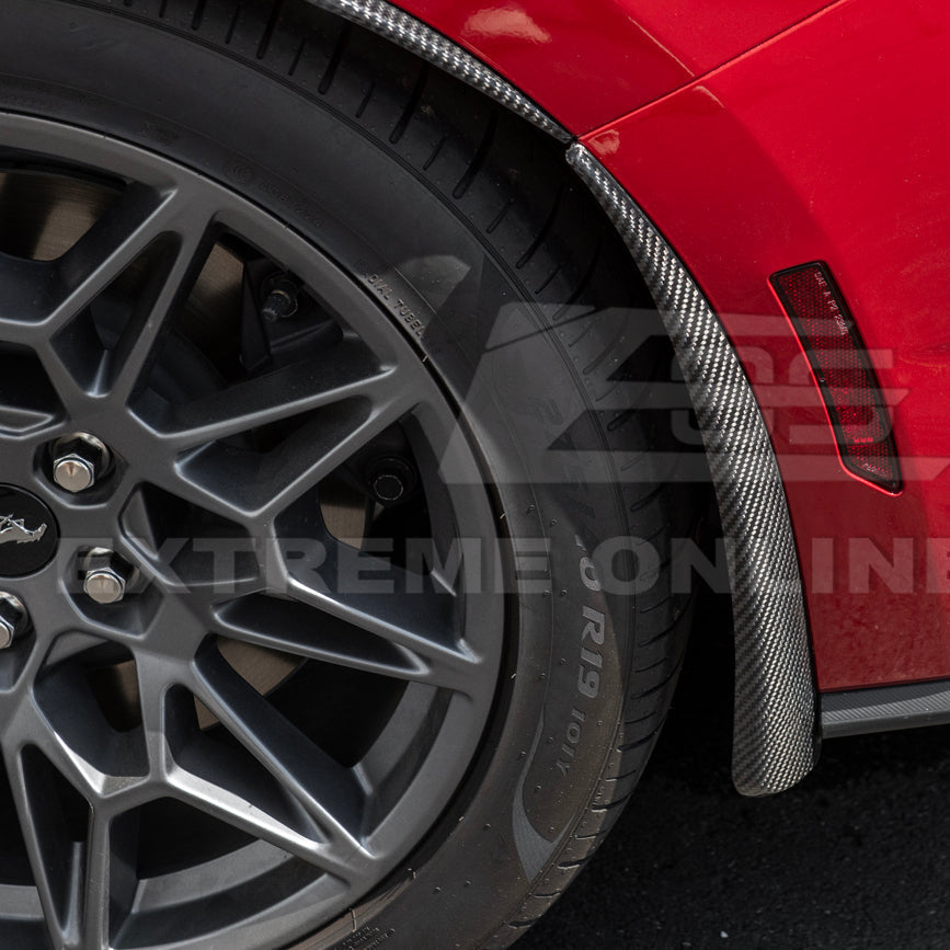2024+ Ford Mustang DRY CARBON FIBER Fender Flares & Mud Flap