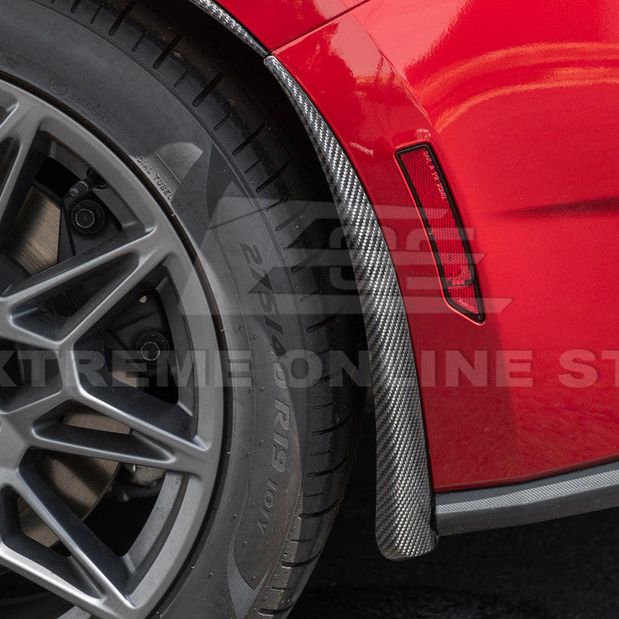 2024+ Ford Mustang DRY CARBON FIBER Fender Flares & Mud Flap