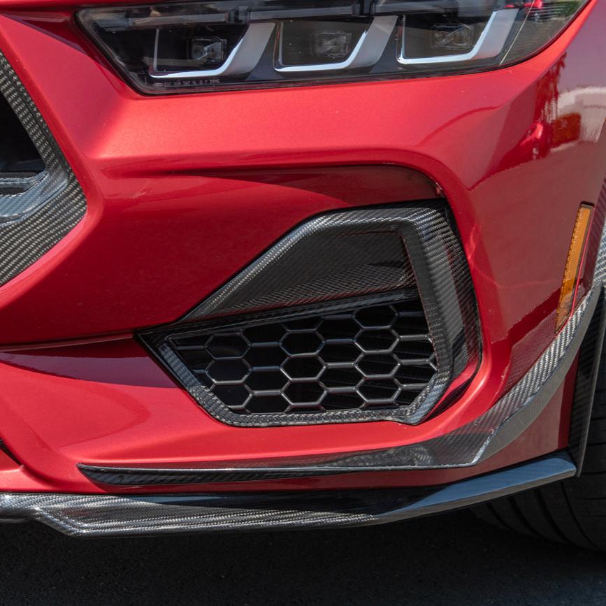 2024+ Ford Mustang GT DRY CARBON FIBER Front Side Grille