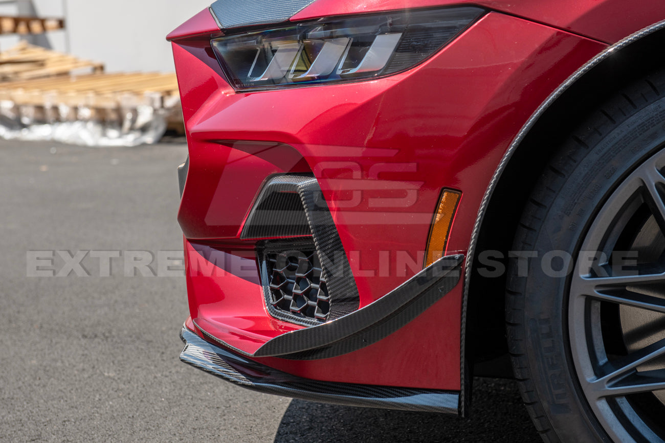 2024+ Ford Mustang GT DRY CARBON FIBER Front Side Grille