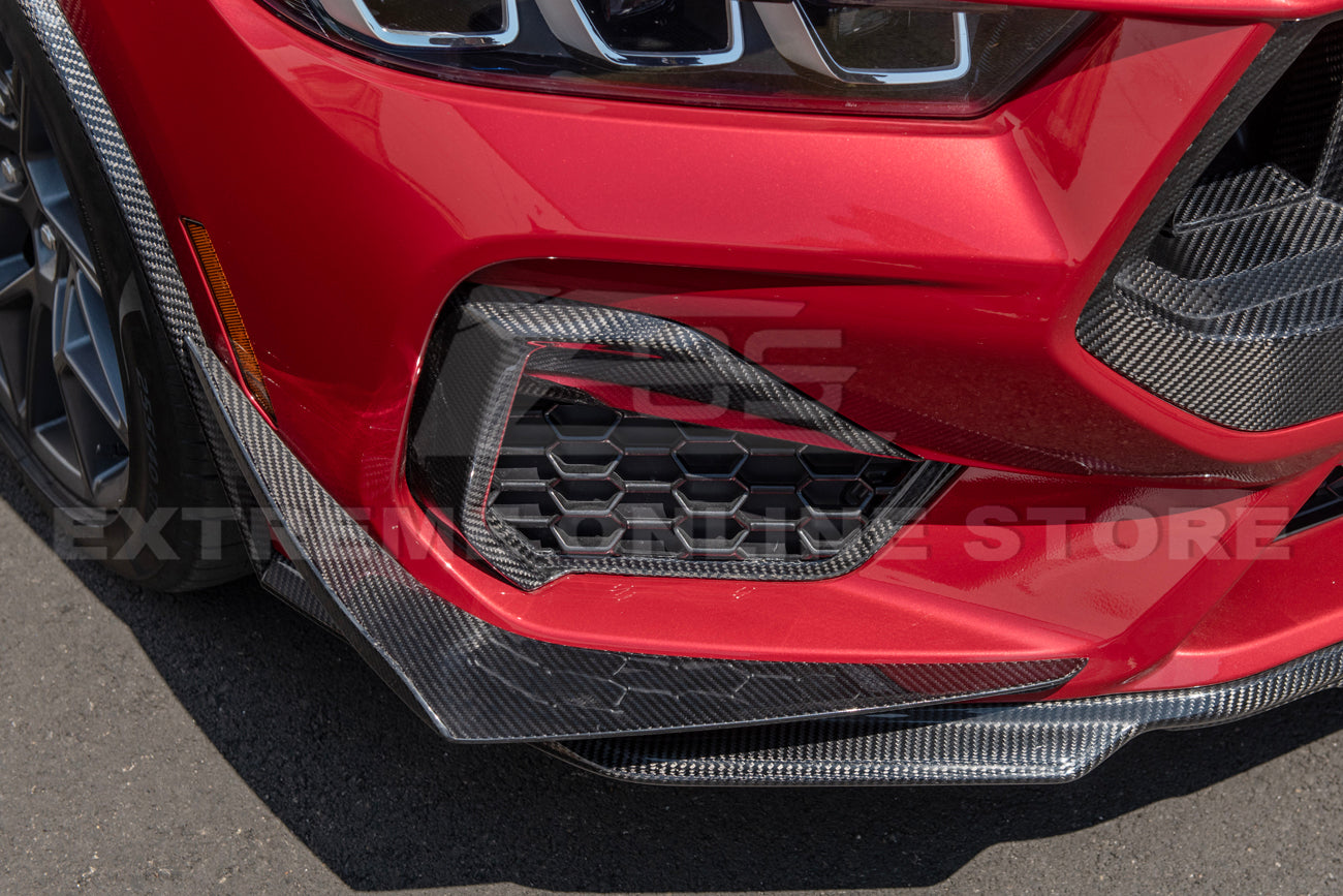 2024+ Ford Mustang GT DRY CARBON FIBER Front Side Grille