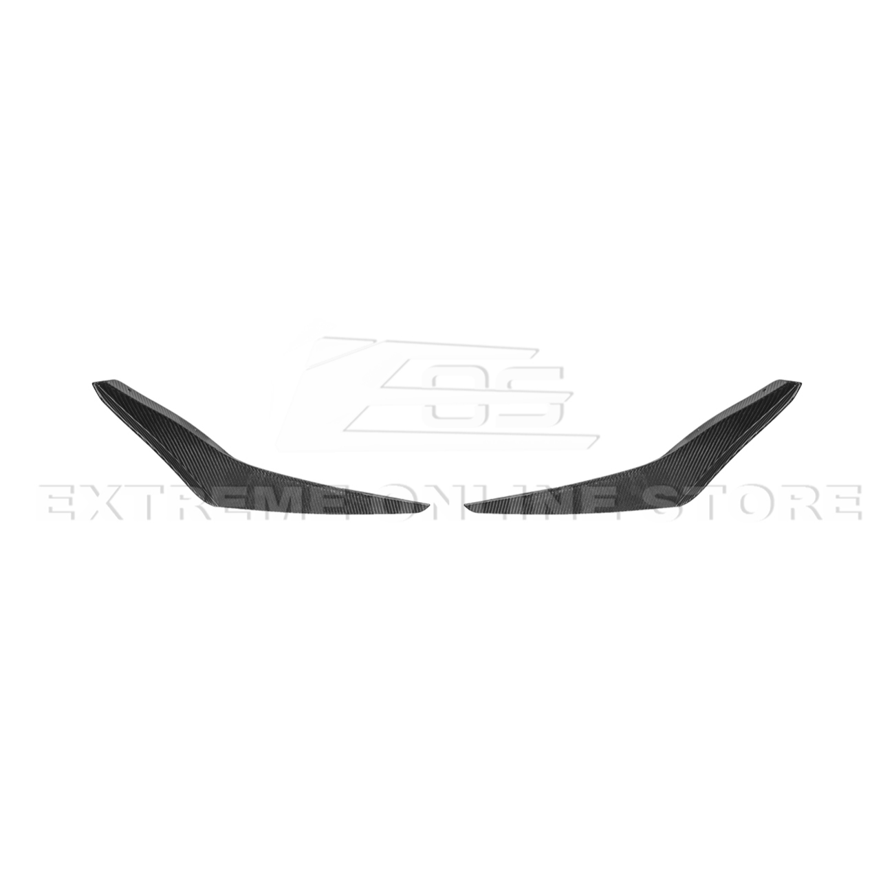 2024+ Ford Mustang GT DRY CARBON FIBER Front Splitter Canards