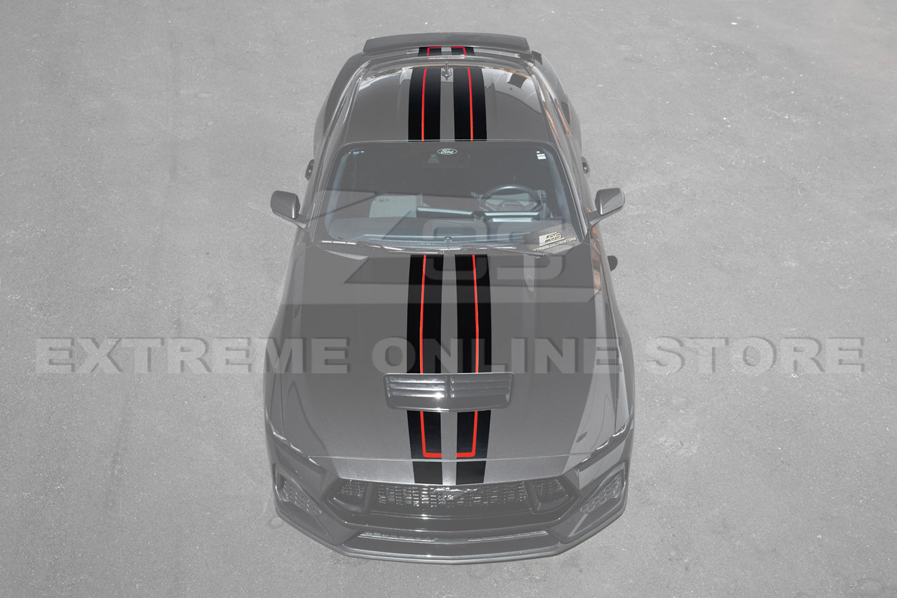 2024+ Ford Mustang GT Top Racing Car Stripe