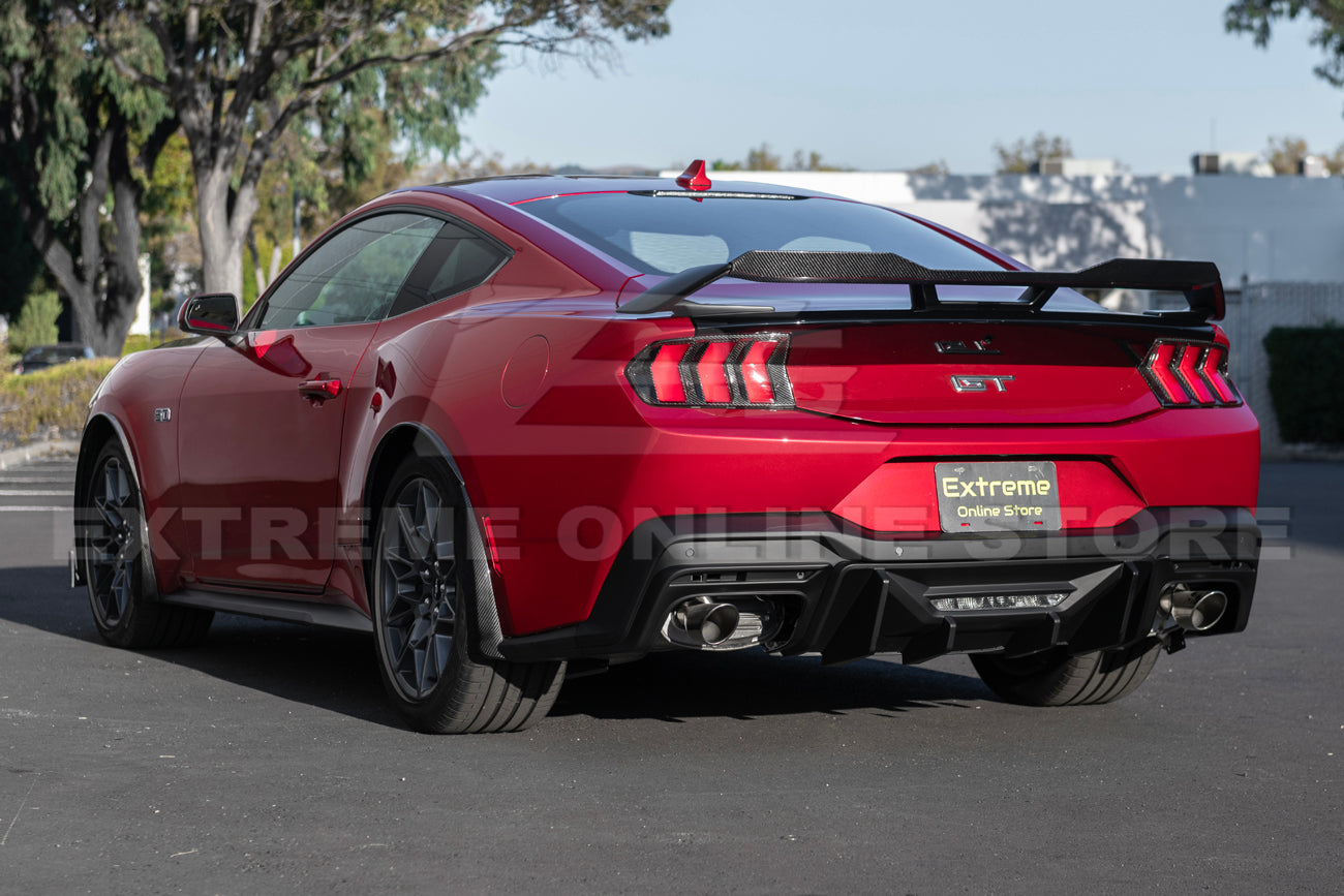 2024+ Ford Mustang Rear Bumper Diffuser Dual Tips