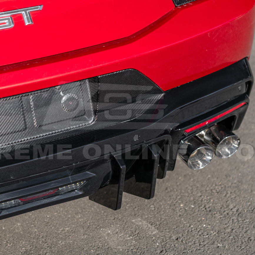 2024+ Ford Mustang V2 Package Carbon Fiber Rear Bumper Diffuser