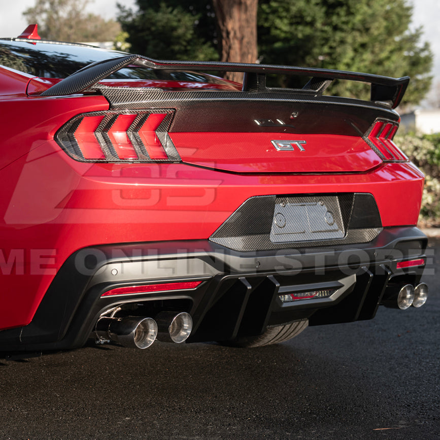 2024+ Ford Mustang V2 Package Carbon Fiber Rear Bumper Diffuser