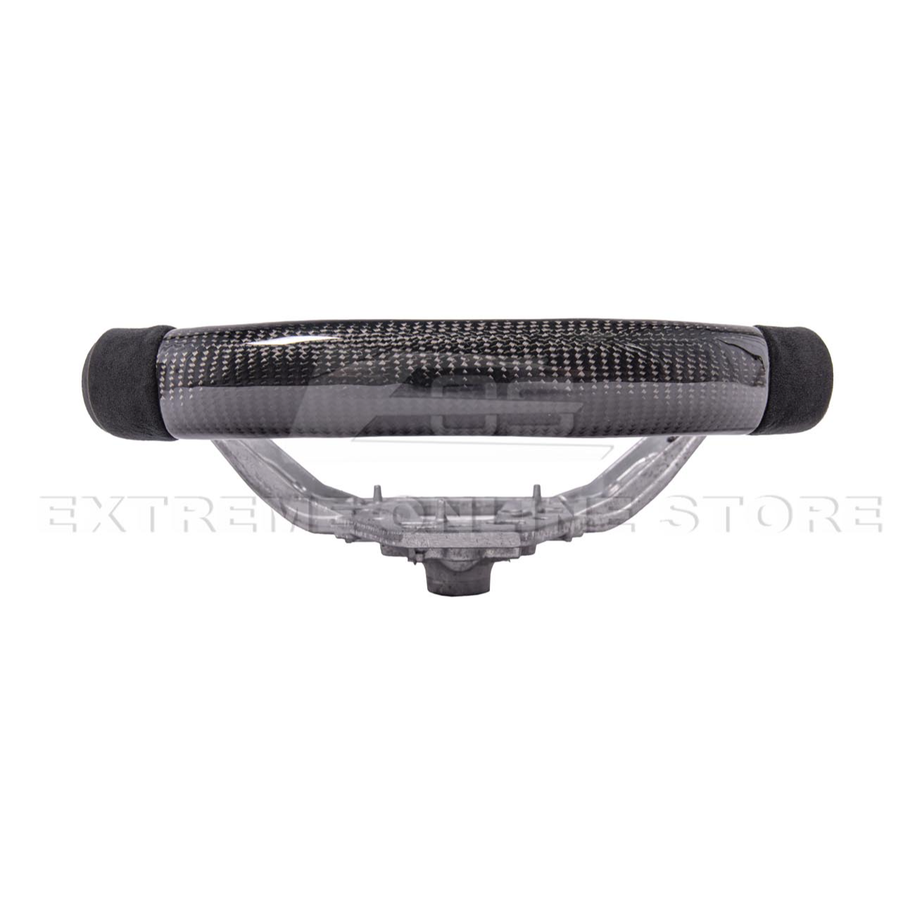 2024-Up Ford Mustang CARBON FIBER Alcantara Leather Red Stripe Steering Wheel