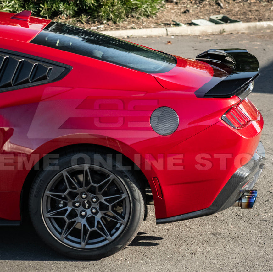 2024-Up Ford Mustang DarkHorse Style GLOSSY BLACK Rear Trunk Lid Wing Spoiler