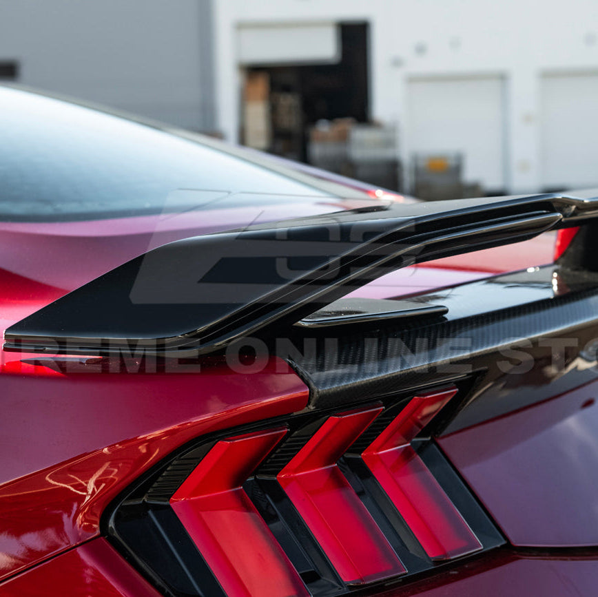2024-Up Ford Mustang DarkHorse Style GLOSSY BLACK Rear Trunk Lid Wing Spoiler