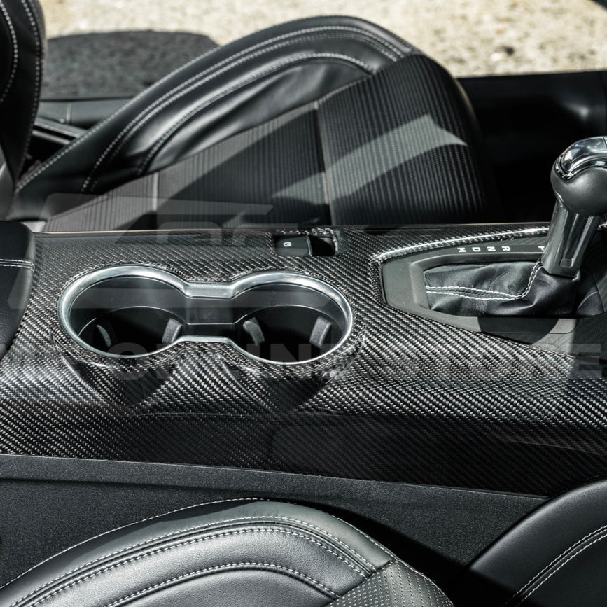 2024-Up Ford Mustang DRY CARBON FIBER All Inclusive Center Console Cover
