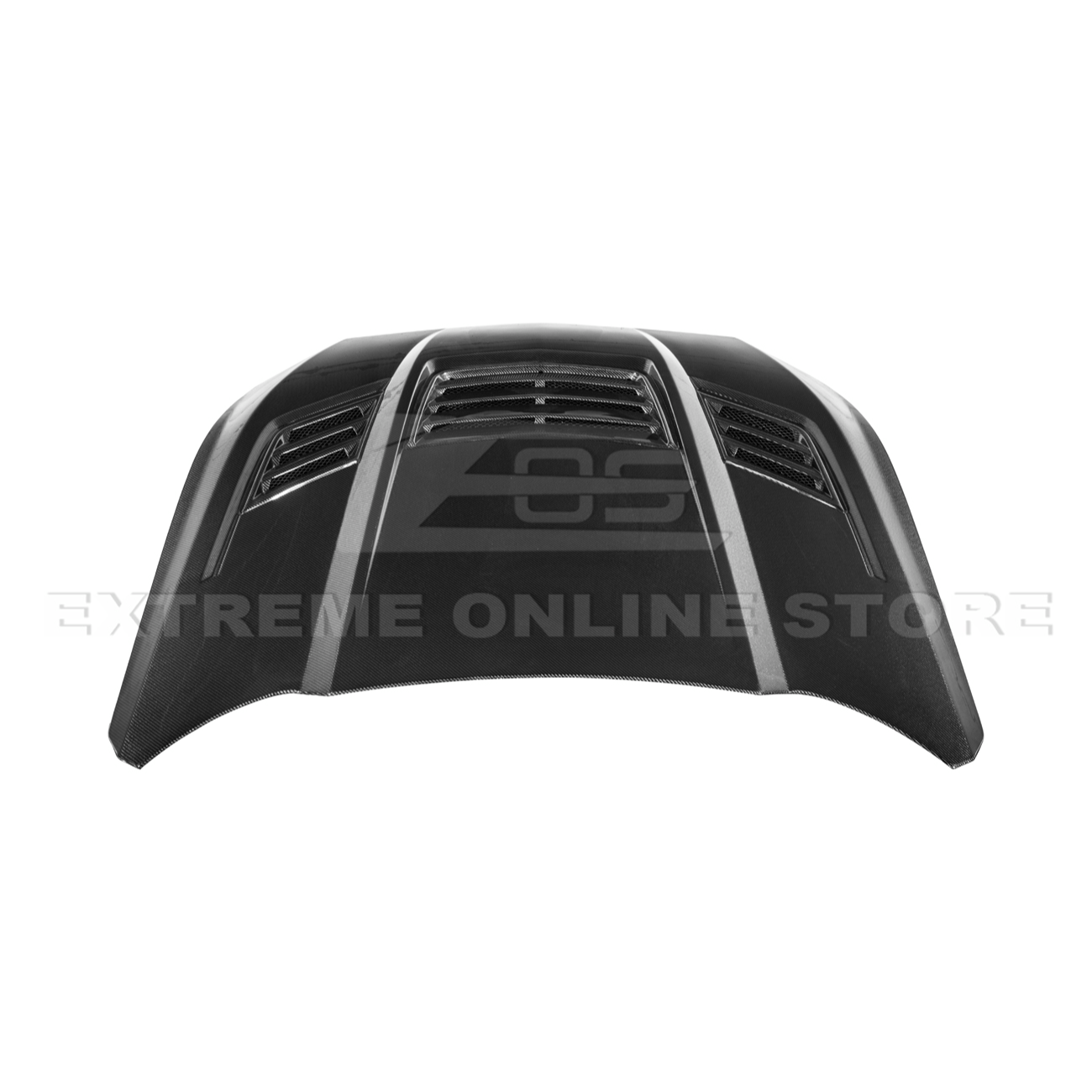 2024-Up Ford Mustang Front Super Snake Style Bumper Hood Vented Cover