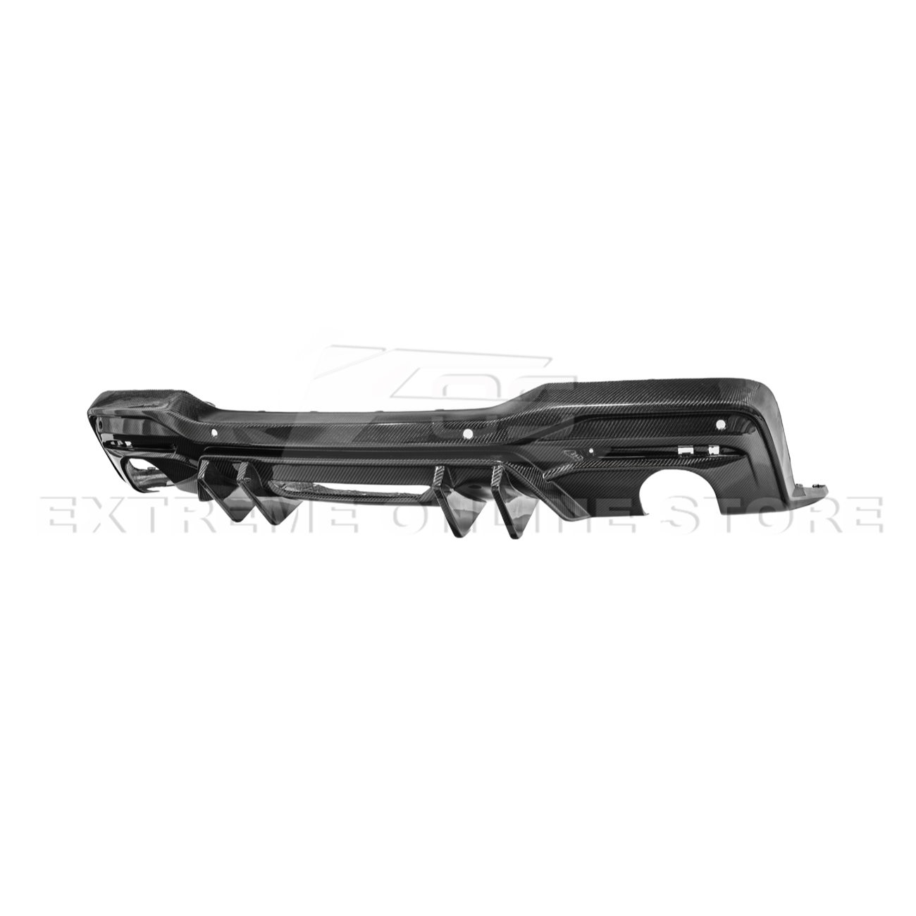 2024-Up Ford Mustang Performance V2 Carbon Fiber Rear Bumper Dual Tip Diffuser