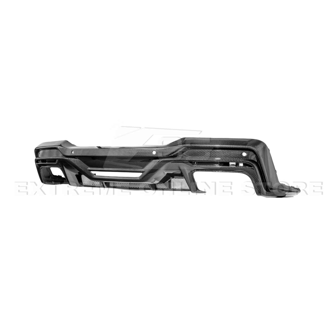 2024-Up Ford Mustang S650 Dark Horse Style DRY CARBON FIBER Rear Bumper Diffuser