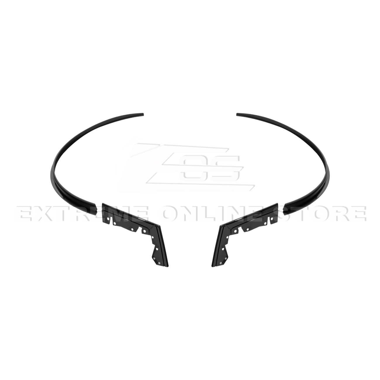 2024-Up Ford Mustang S650 DRY CARBON FIBER Rear Quarter Fender Flare Extension