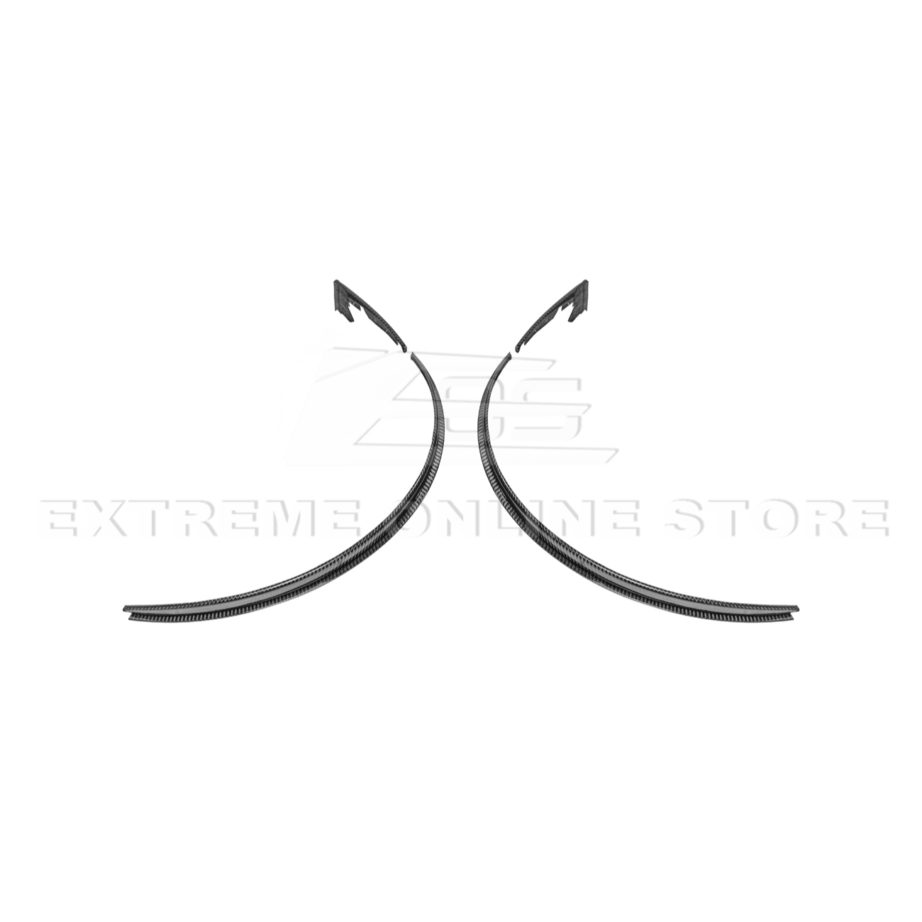 2024-Up Ford Mustang S650 DRY CARBON FIBER Rear Quarter Fender Flare Extension