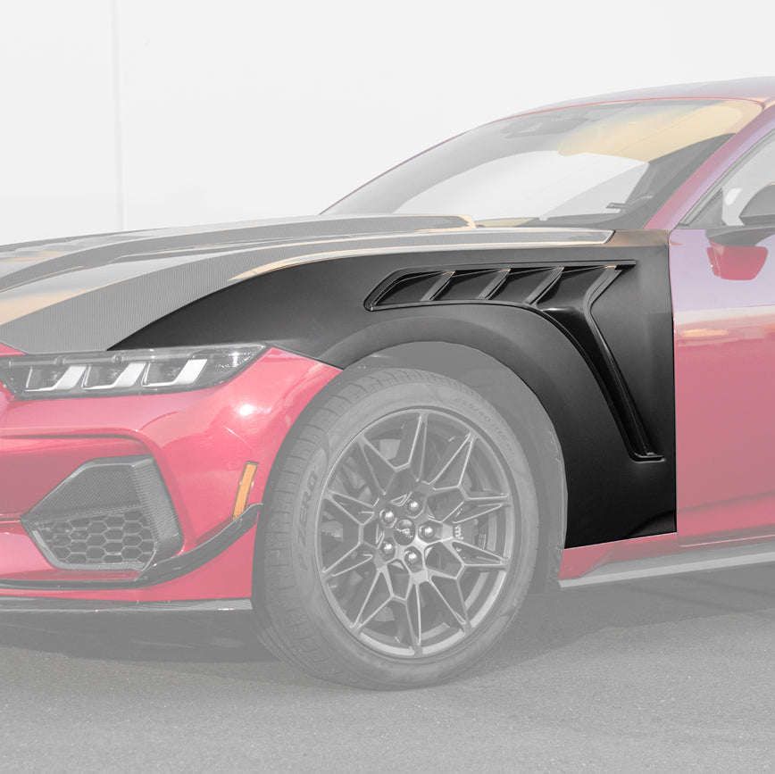 2024-Up Ford Mustang S650 GTD Style Carbon Fiber Front Side Vented Fenders