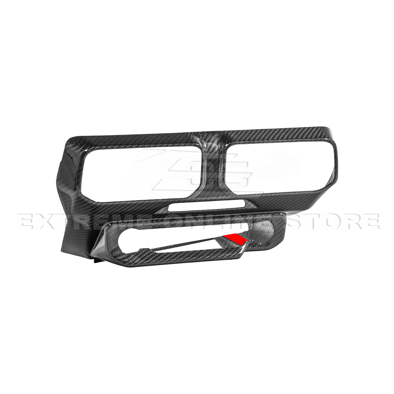 2024-Up Ford Mustang Single Screen Interior DRY CONBON FIBER Center Console Cover