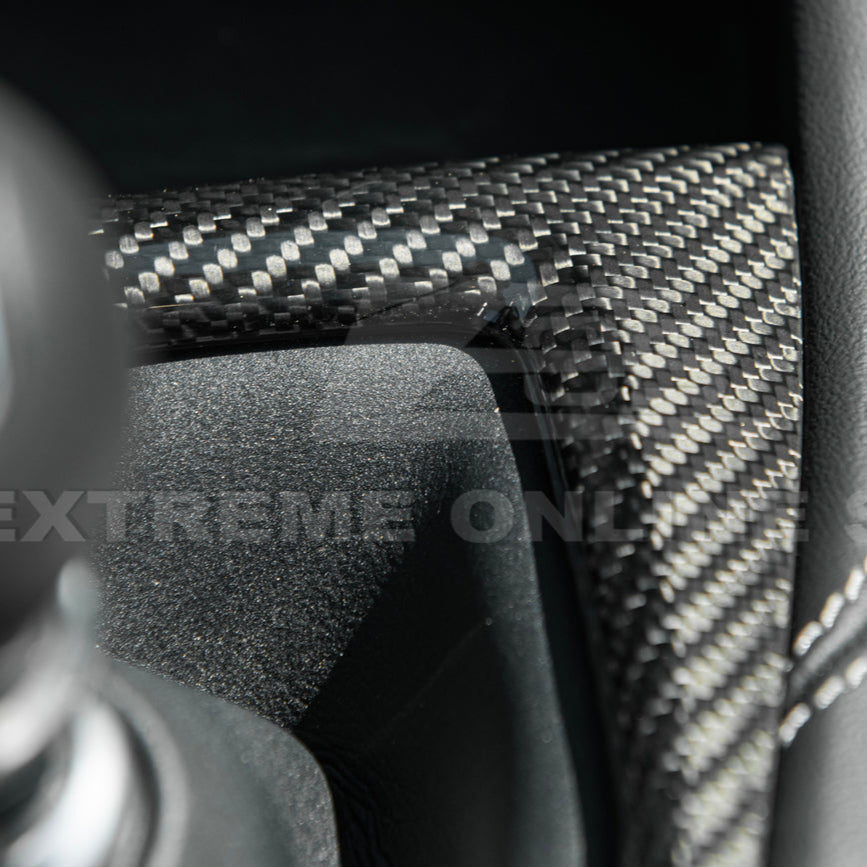 2024-Up Mustang DRY CARBON FIBER Gear Shift Panel Cover