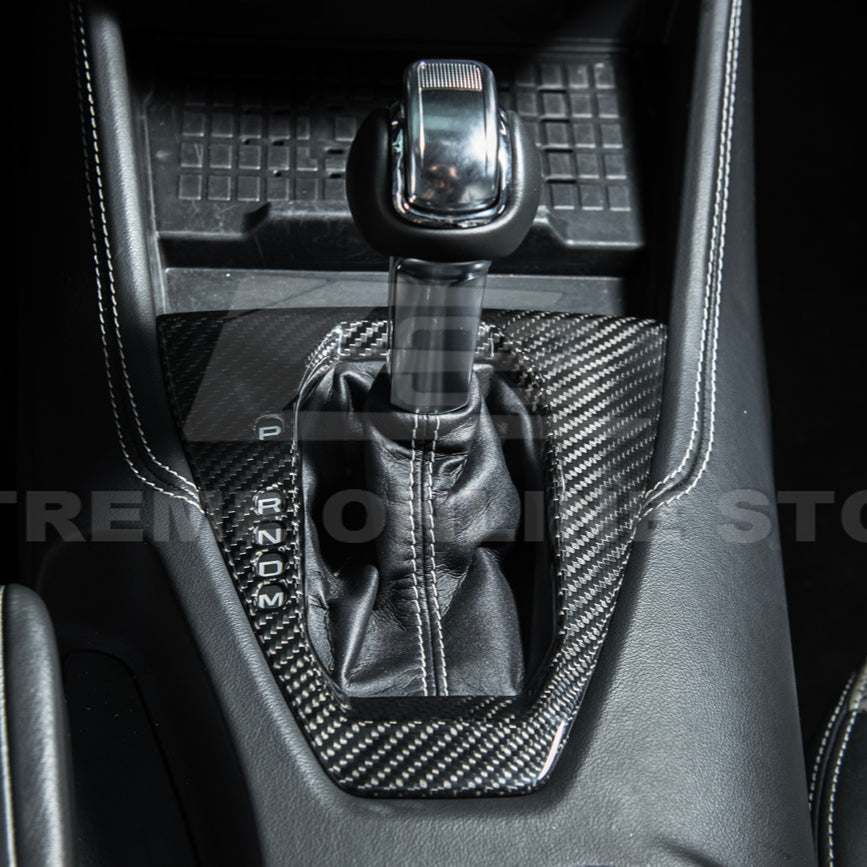 2024-Up Mustang DRY CARBON FIBER Gear Shift Panel Cover