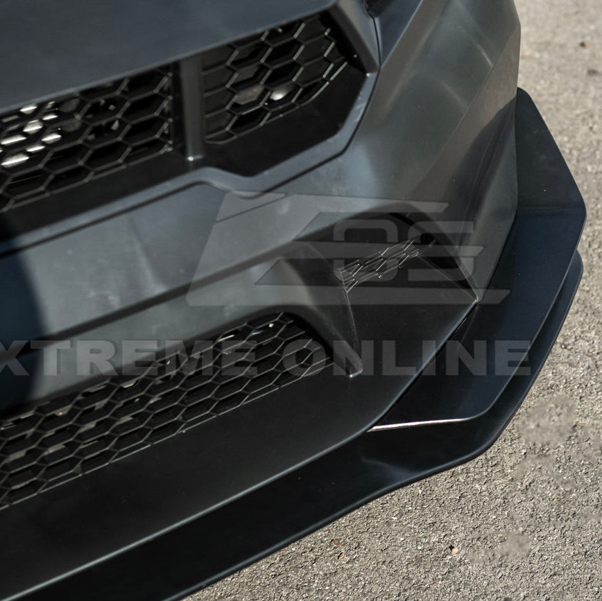 2024-Up Mustang GTD Style Full Conversion Primed Front Bumper Cover Grille Lip