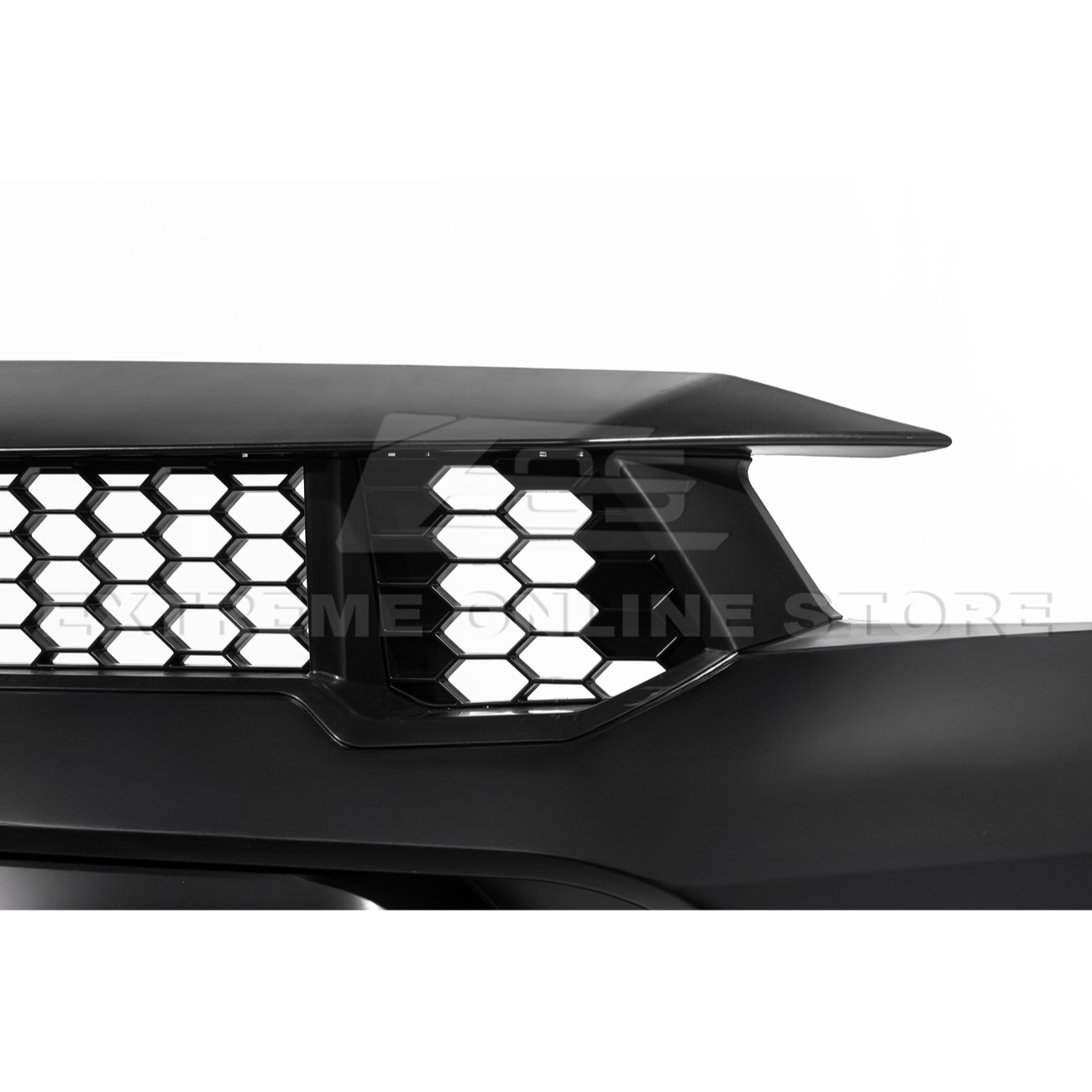 2024-Up Mustang GTD Style Full Conversion Primed Front Bumper Cover Grille Lip