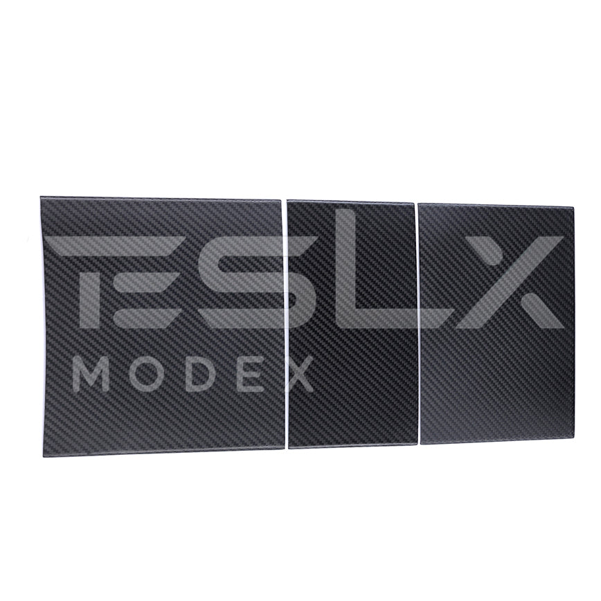 2024-Up Tesla Model 3, 2025-Up Model Y Carbon Fiber Interior Central Storage Box Cover