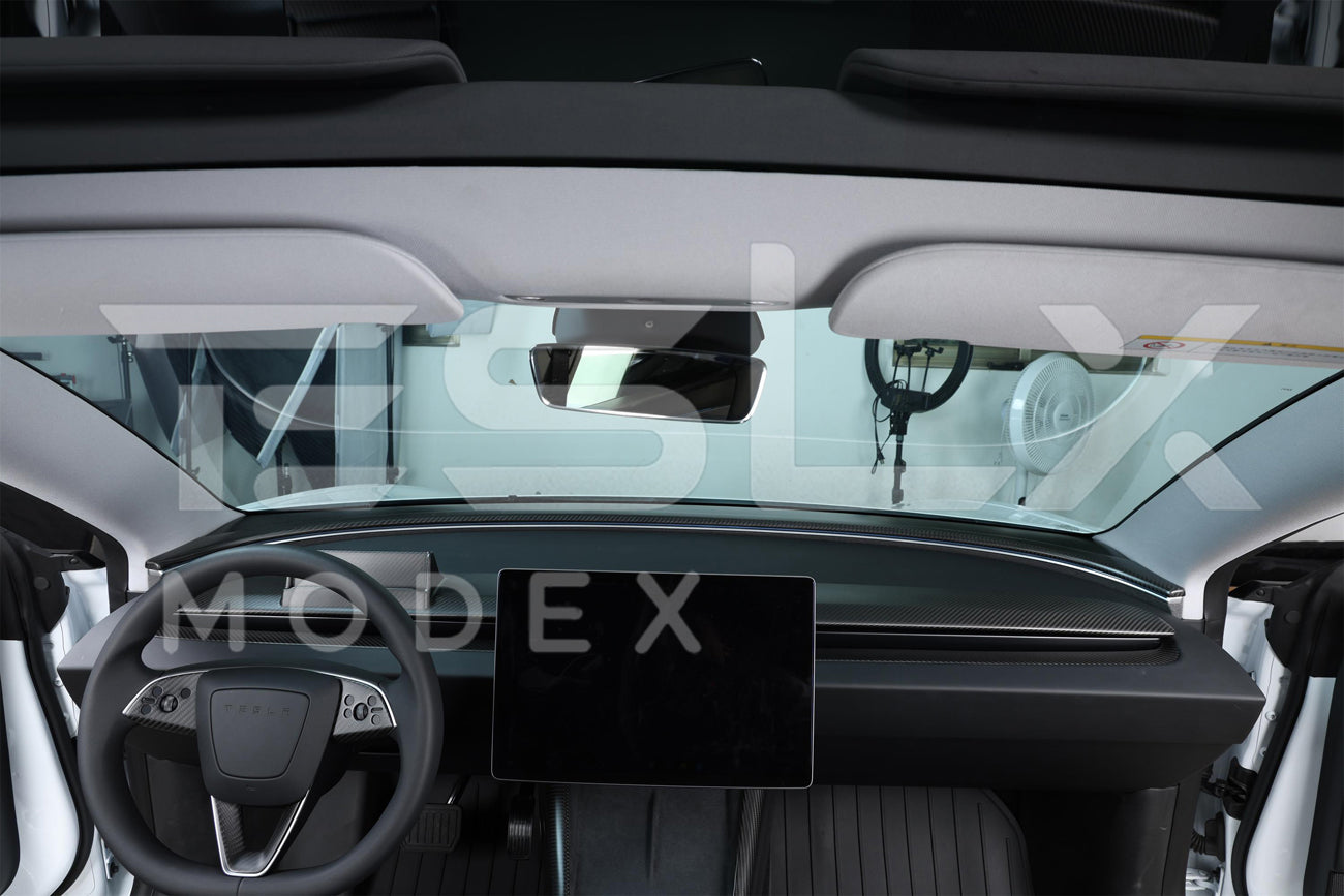2024-Up Tesla Model 3, 2025-Up Model Y Carbon Fiber Interior Front Center AirOutlet Frame Cover