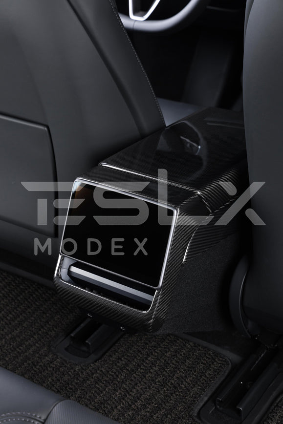 2024-Up Tesla Model 3, 2025-Up Model Y Carbon Fiber Interior Rear Display Frame Cover