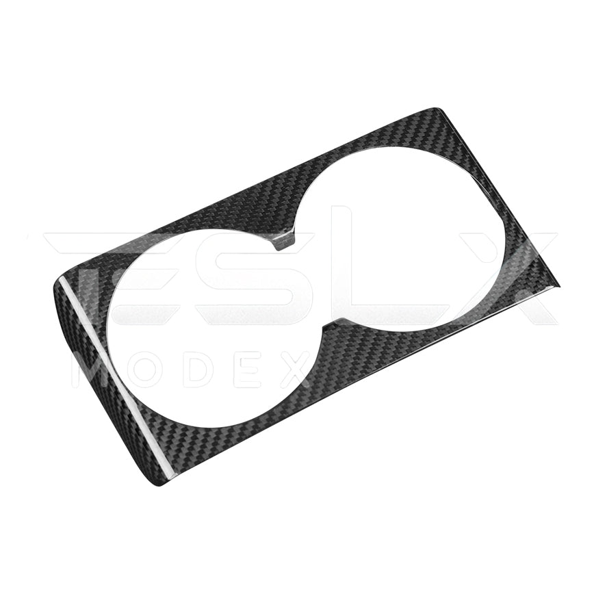 2024-Up Tesla Model 3, 2025-Up Model Y Carbon Fiber Interior Water Cup Frame