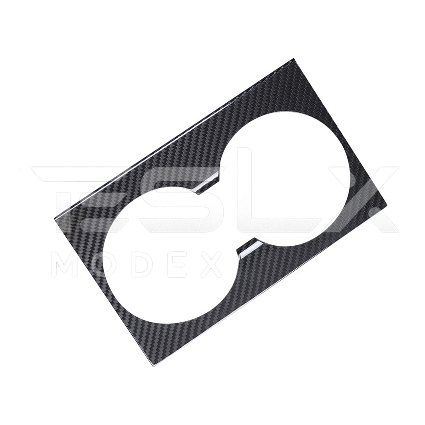 2024-Up Tesla Model 3, 2025-Up Model Y Carbon Fiber Interior Water Cup Frame