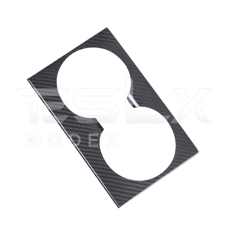 2024-Up Tesla Model 3, 2025-Up Model Y Carbon Fiber Interior Water Cup Frame