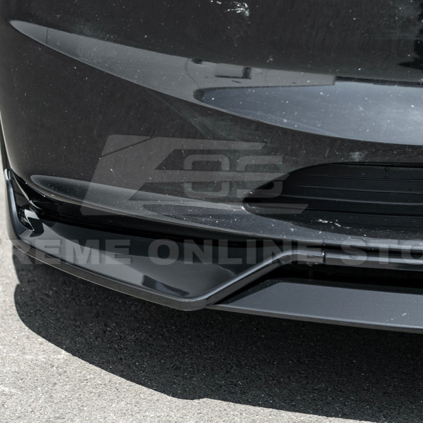 2024-Up Tesla Model 3 Performance Style Front Bumper Lip Splitter