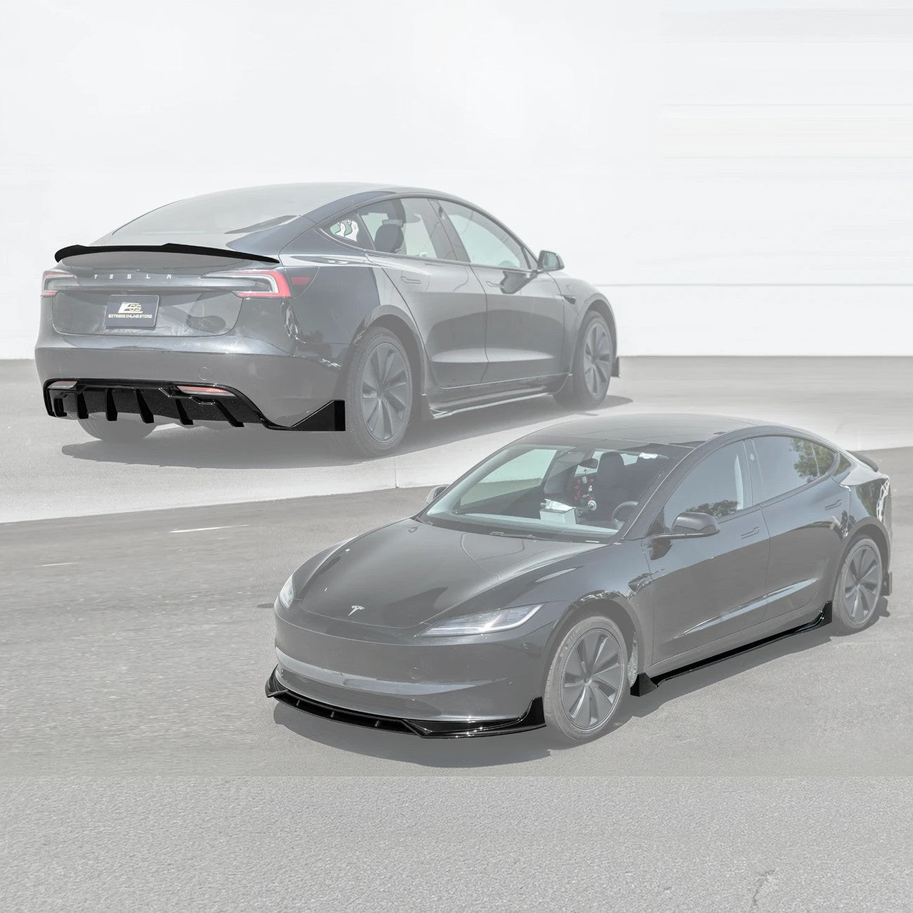 2024-Up Tesla Model 3 Sedan Track Style Body Kit