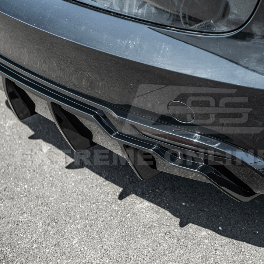 2024-Up Tesla Model 3 Track Style Rear Bumper Diffuser Lip