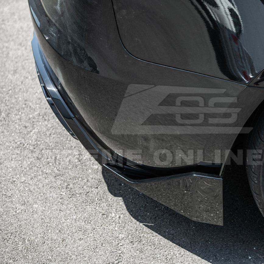 2024-Up Tesla Model 3 Track Style Rear Bumper Diffuser Lip