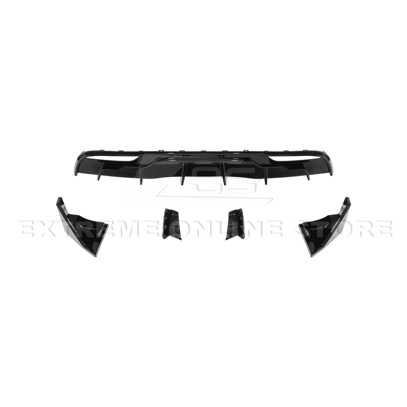 2024-Up Tesla Model 3 Track Style Rear Bumper Diffuser Lip