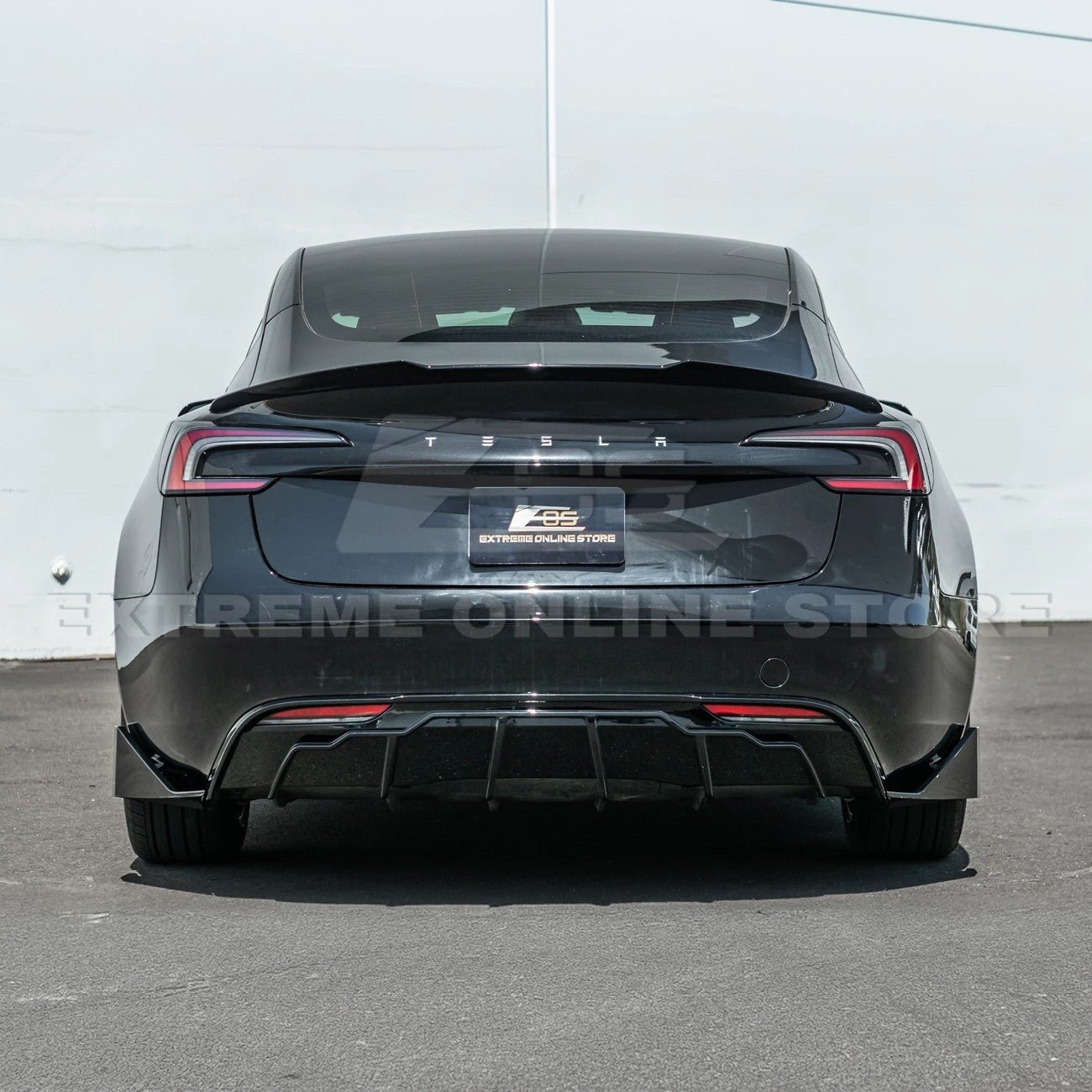 2024-Up Tesla Model 3 Track Style Rear Bumper Diffuser Lip