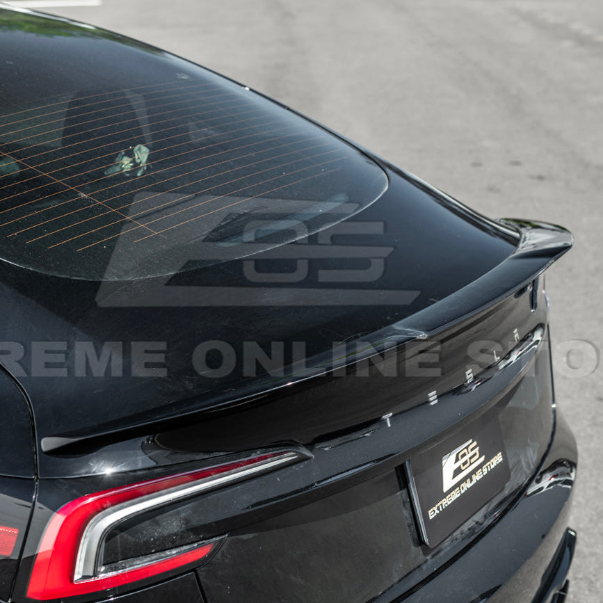 2024-Up Tesla Model 3 Track Style Rear Trunk Wing Spoiler