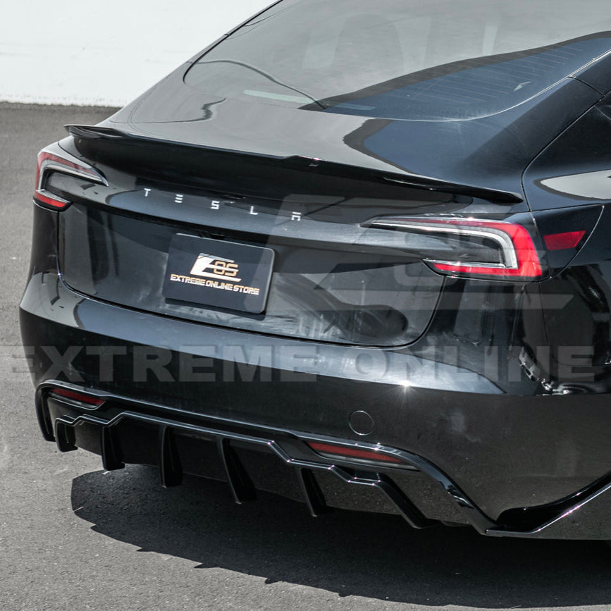 2024-Up Tesla Model 3 Track Style Rear Trunk Wing Spoiler