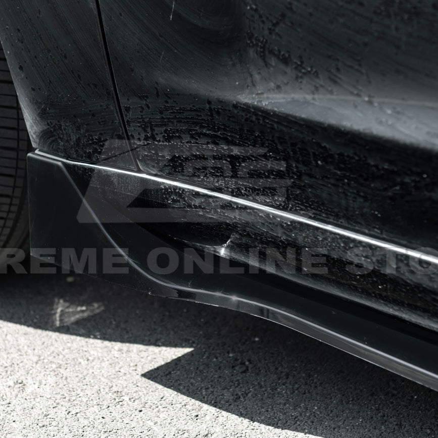 2024-Up Tesla Model 3 Track Style Side Skirts Rocker Panel