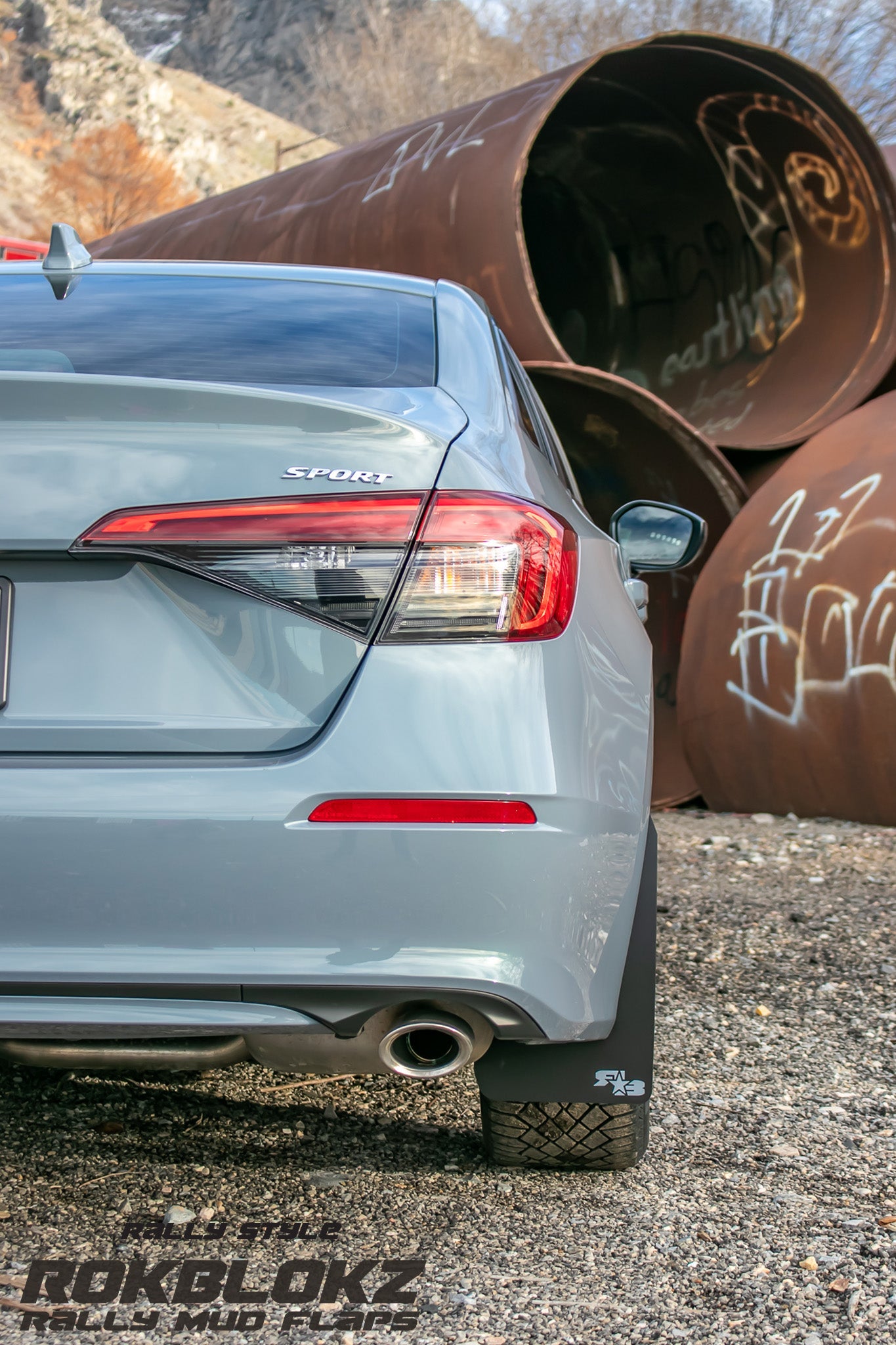 Honda Civic Sedan 2022+ Rally Mud Flaps