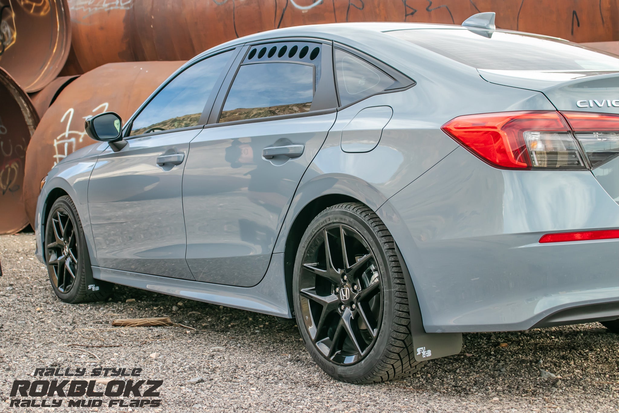Honda Civic Sedan 2022+ Rally Mud Flaps