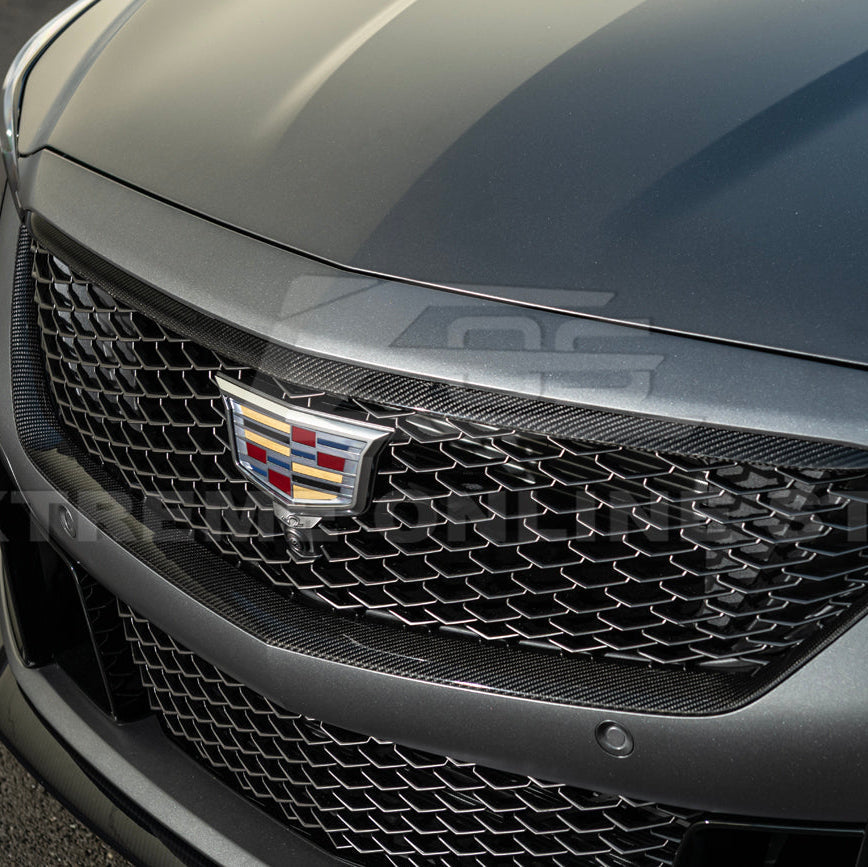 2025-Up Cadillac CT5-V Blackwing | DRY CARBON FIBER Front Lower Grille Trim Insert
