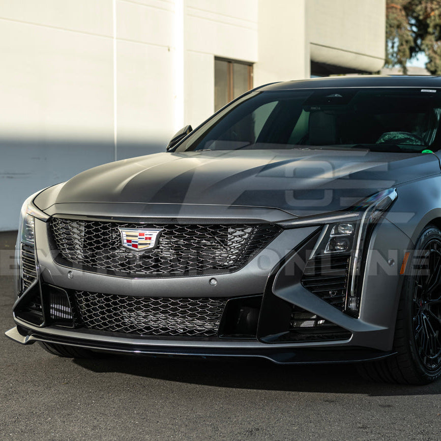 2025-Up Cadillac CT5-V Blackwing DRY CARBON FIBER Front Upper & Lower Grille Trim
