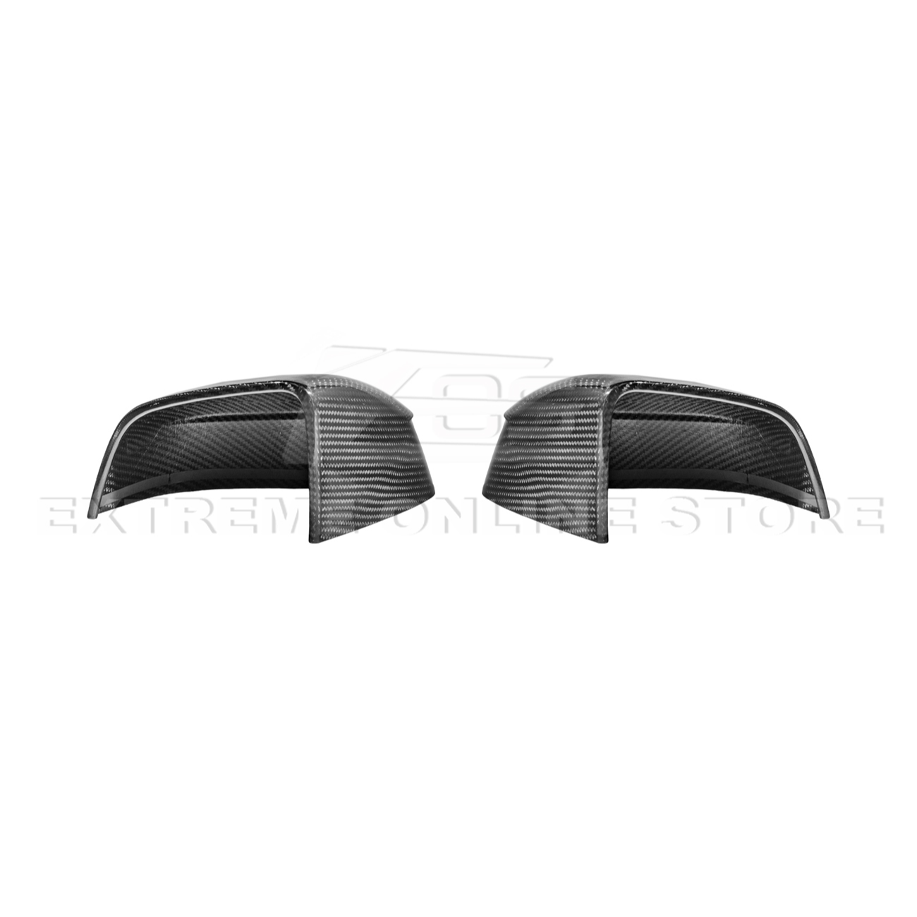 2025-Up Tesla Model Y Dry Carbon Fiber Tape On Side Mirror Cap Covers Pair