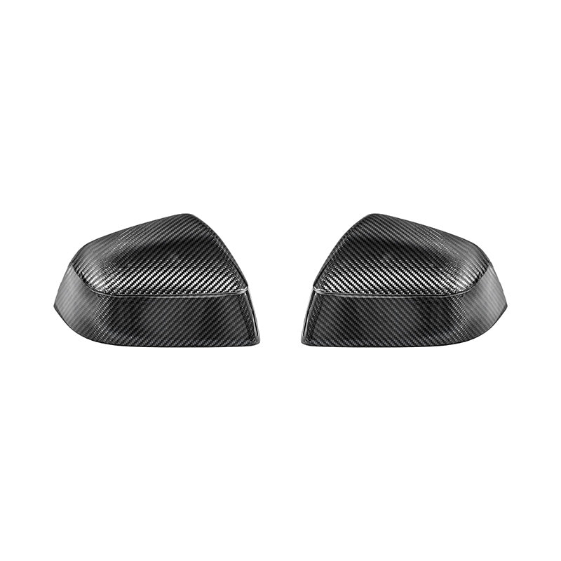 2025-Up Tesla Model Y Dry Carbon Fiber Tape On Side Mirror Cap Covers Pair
