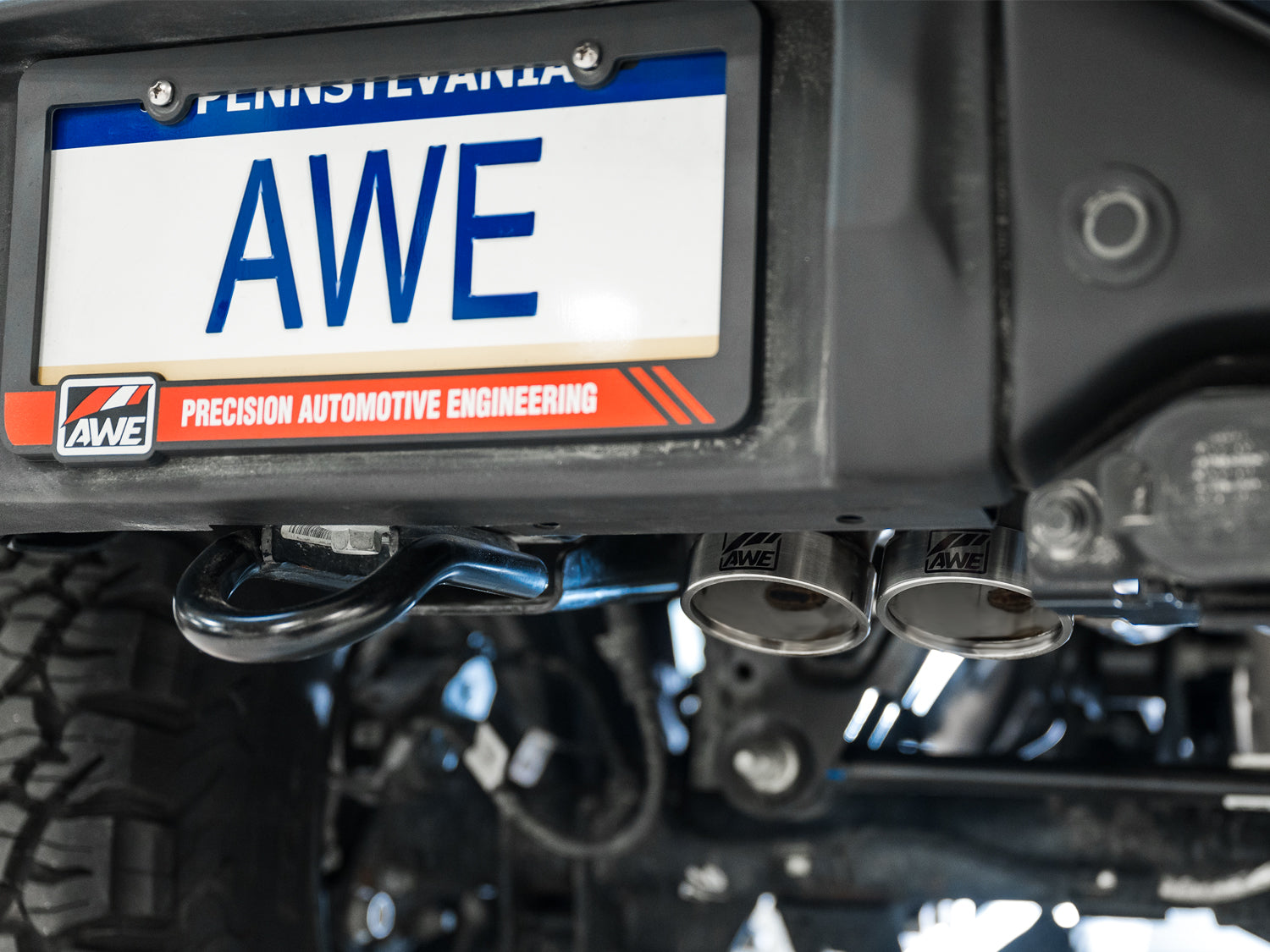 AWE SwitchPath Exhaust for Ford Bronco Raptor - Dual BashGuards