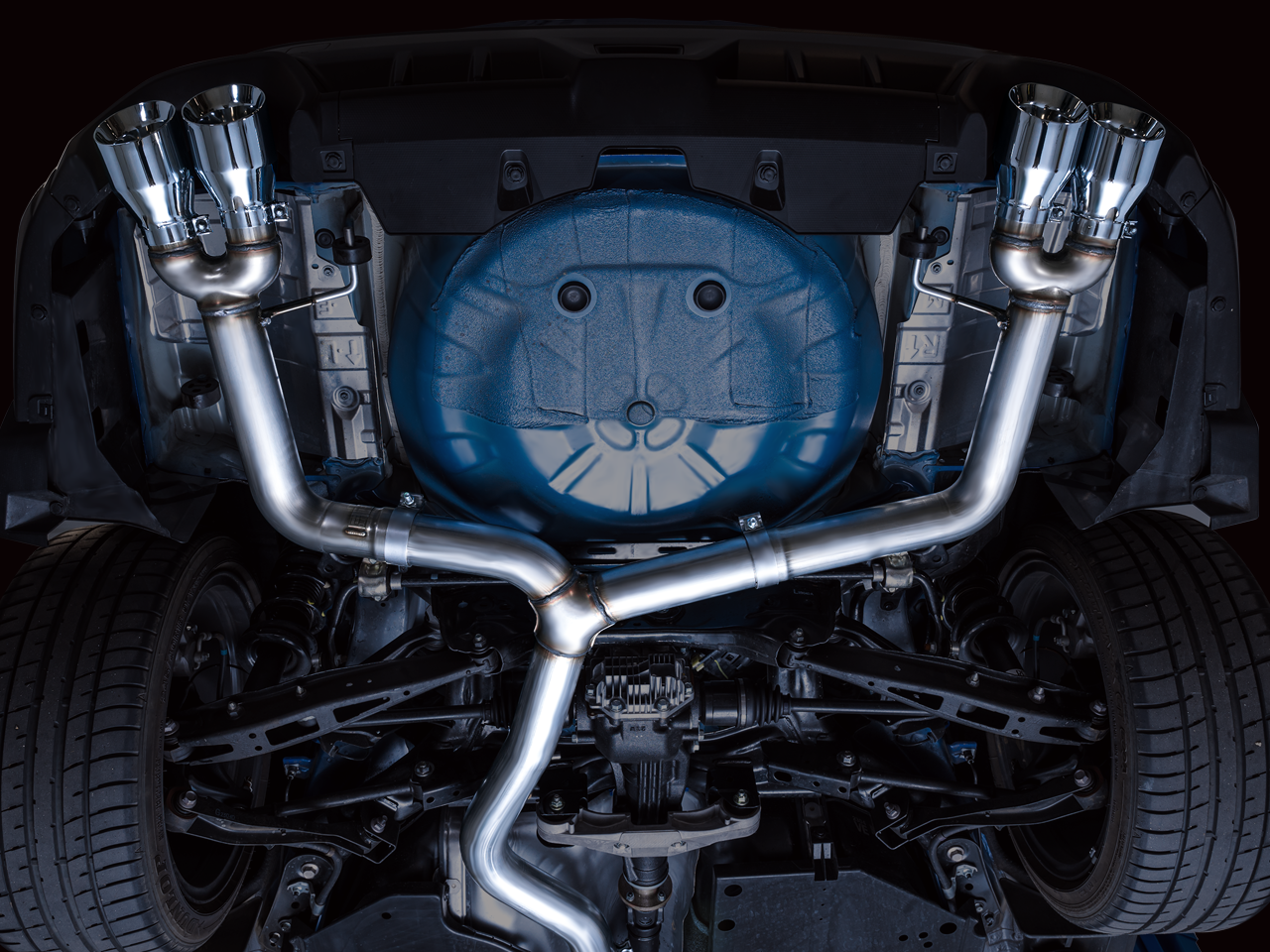 AWE Track Edition Exhaust for VB Subaru WRX - Chrome Silver Tips