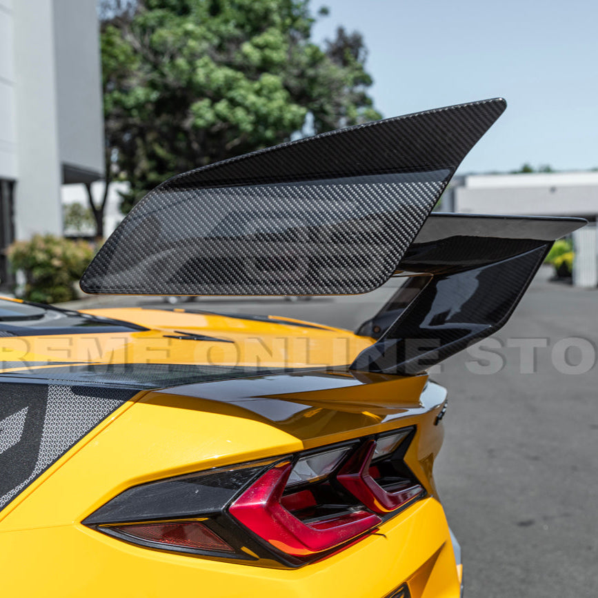 ZR1 Package Corvette C8 Z06 / E-Ray DRY CARBON FIBER Rear Spoiler